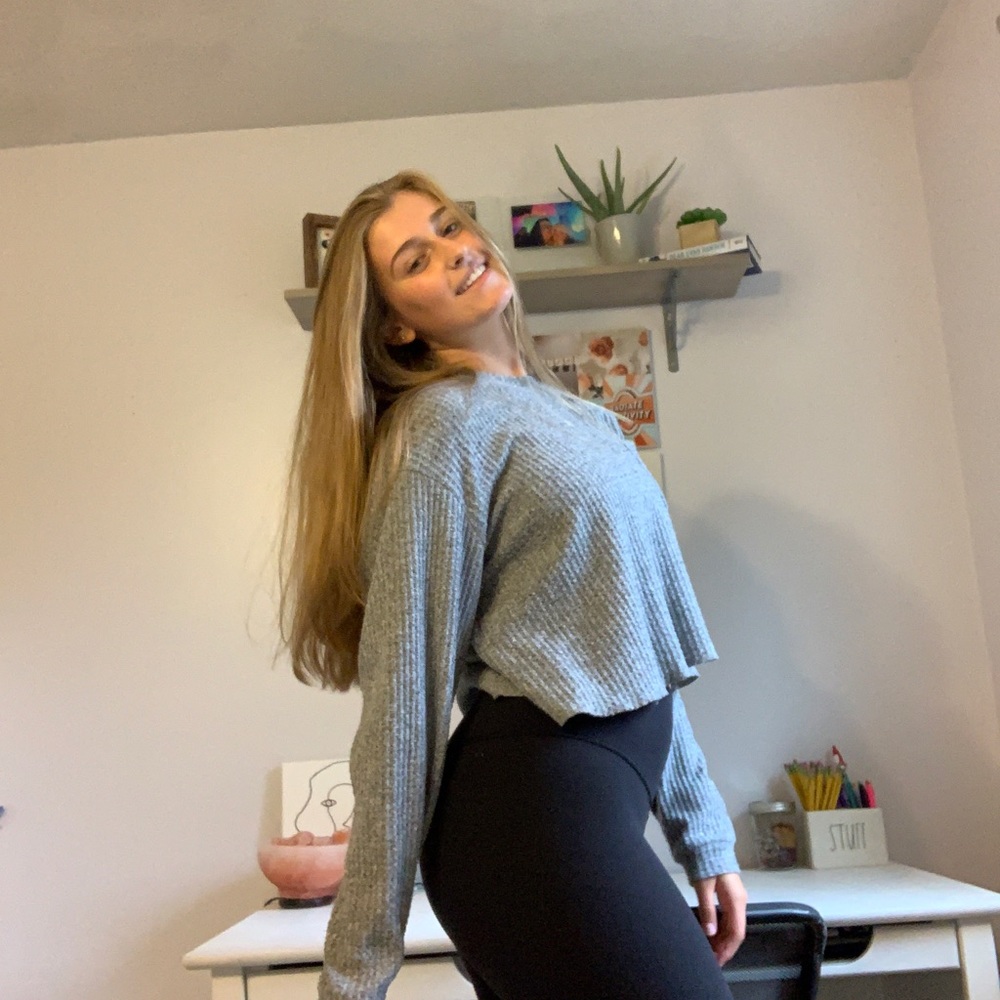 Soft knitted cropped sweater from Target